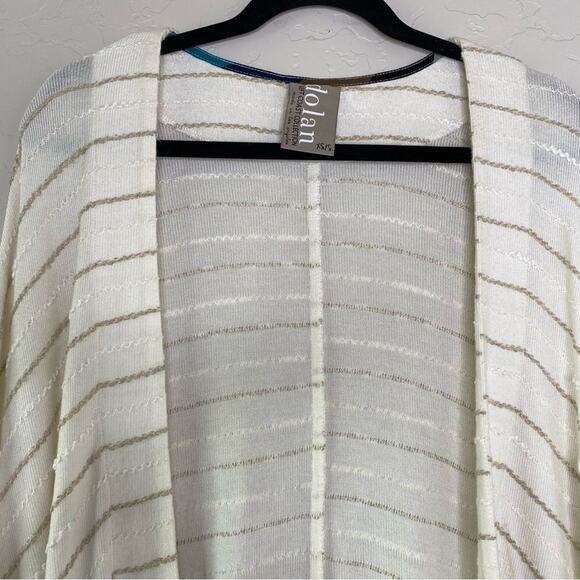 Dolan Anthropologie Left Coast Collection Striped Open Knit Cardigan Small - Picture 3 of 12